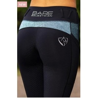 BARE Babes Performance Riding Tights - Neon Blue