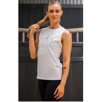 BARE Silver Logo Tank Top - Grey