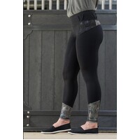 No Grip BARE Riding Tights - Dark Grey Shimmer