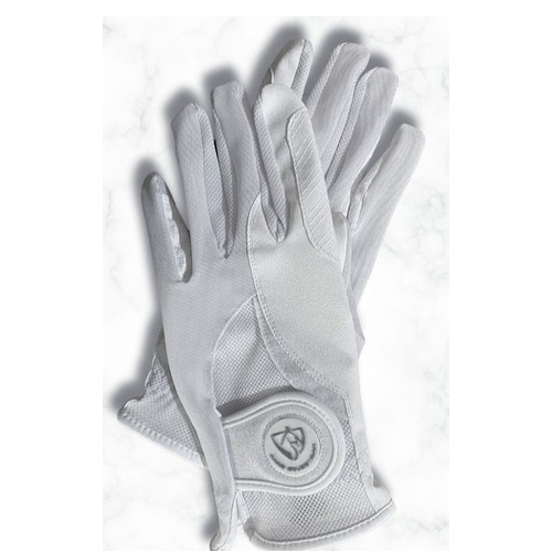 BARE Pro Rider Mesh Grip Gloves - White