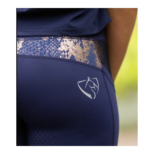 BARE Performance Tights - Navy Rose Gold