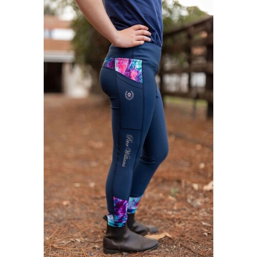 Peter Williams Youth Tights Navy & Blue Reef